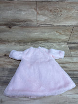 Blueberi Boulevard 2pc Faux Fur Coat & Sleeveless Dress Set Pink sz 3m