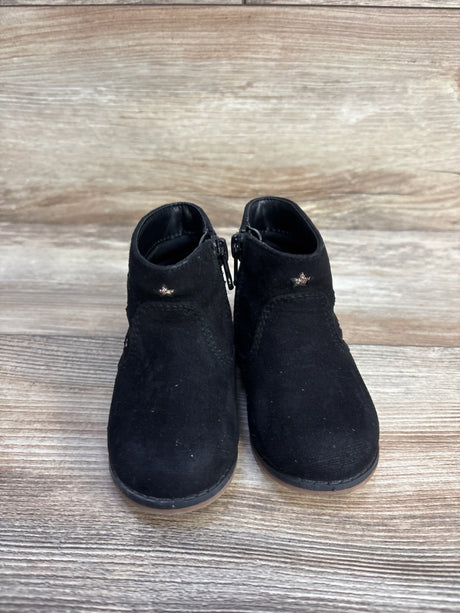 Cat & Jack Star Opal Zipper Ankle Boots Black sz 5c - Me n Mommy To Be