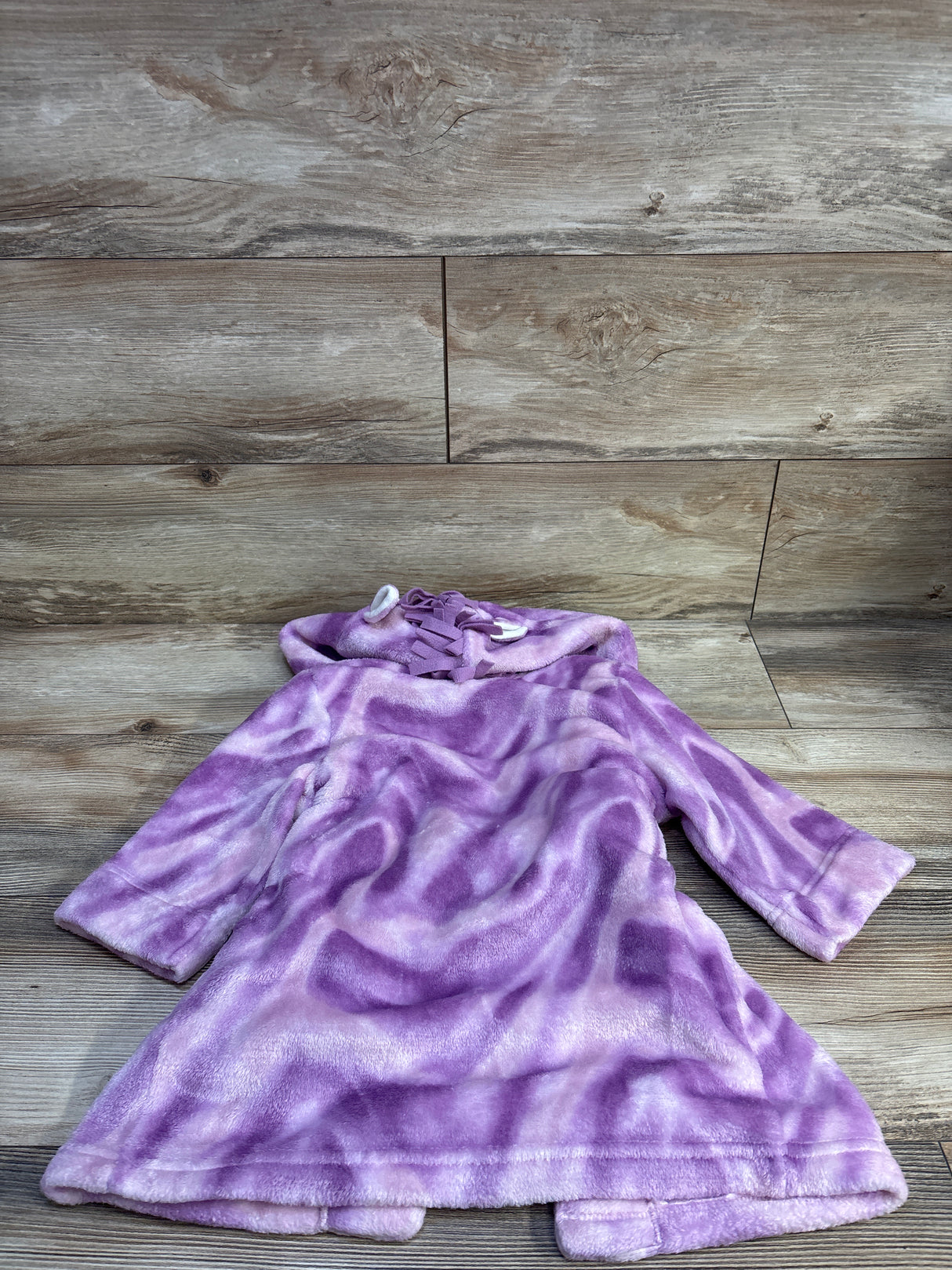 Cat & Jack Plush Unicorn Robe Purple sz 2/3T