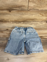 Cat & Jack Drawstring Denim Cargo Shorts Blue sz 5T