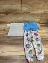Disney Pixar 2pc Toy Story Pajama Set Grey sz 18m