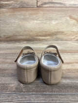 Mayoral Soft Sole Dressy Mary Jane Flats Taupe sz 4c