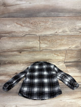 Old Navy Plaid Flannel Shacket Black sz 5T