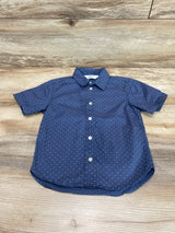 H&M Dots Button-Up Shirt Blue sz 3T