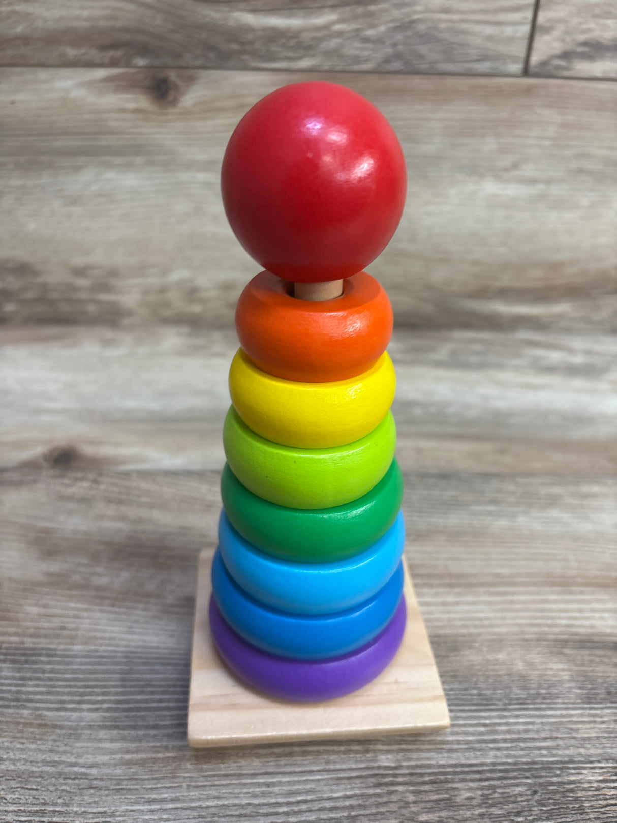 Melissa & Doug Wooden Rainbow Stacker 18m+