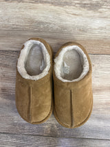 Suede Faux Fur Lined Clogs Brown sz 8c
