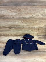 Ralph Lauren 2pc Full-Zip Hoodie & Joggers Navy sz 6m