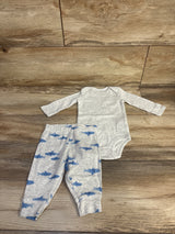 Just One You 2pc Bodysuit & Pants Grey sz 3m