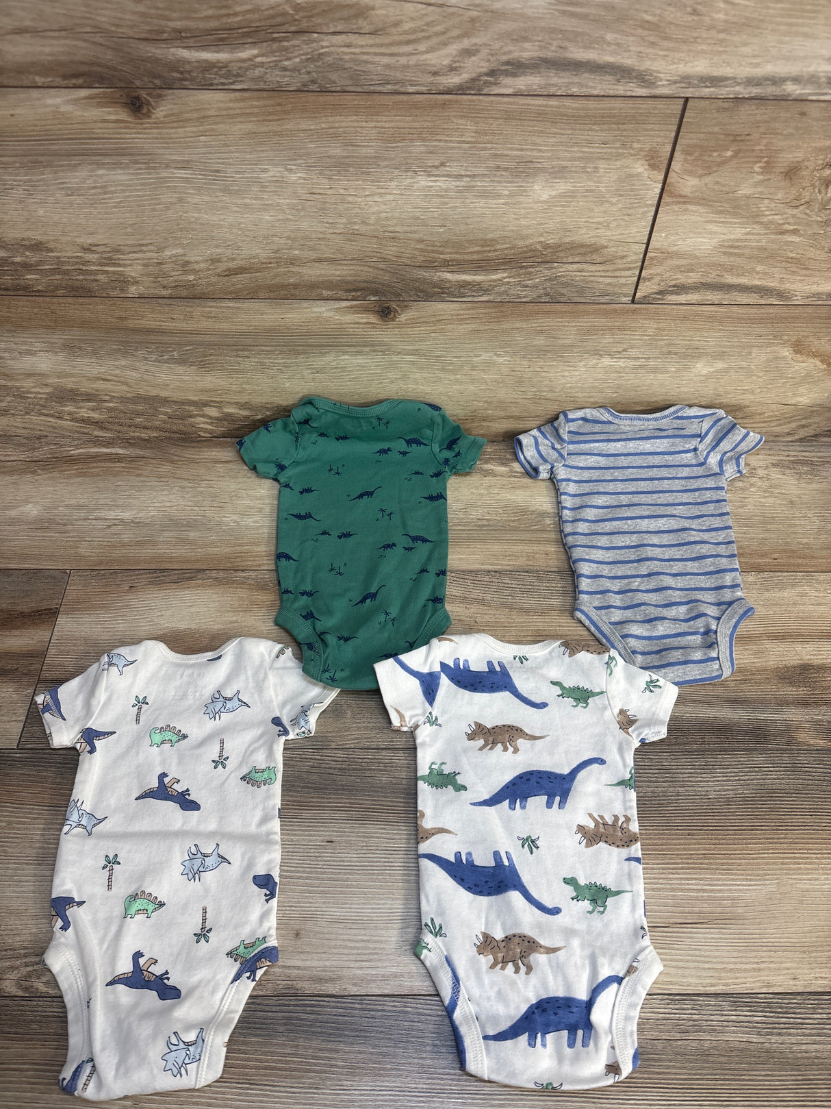 Just One You 4pk Bodysuits Green sz 3m