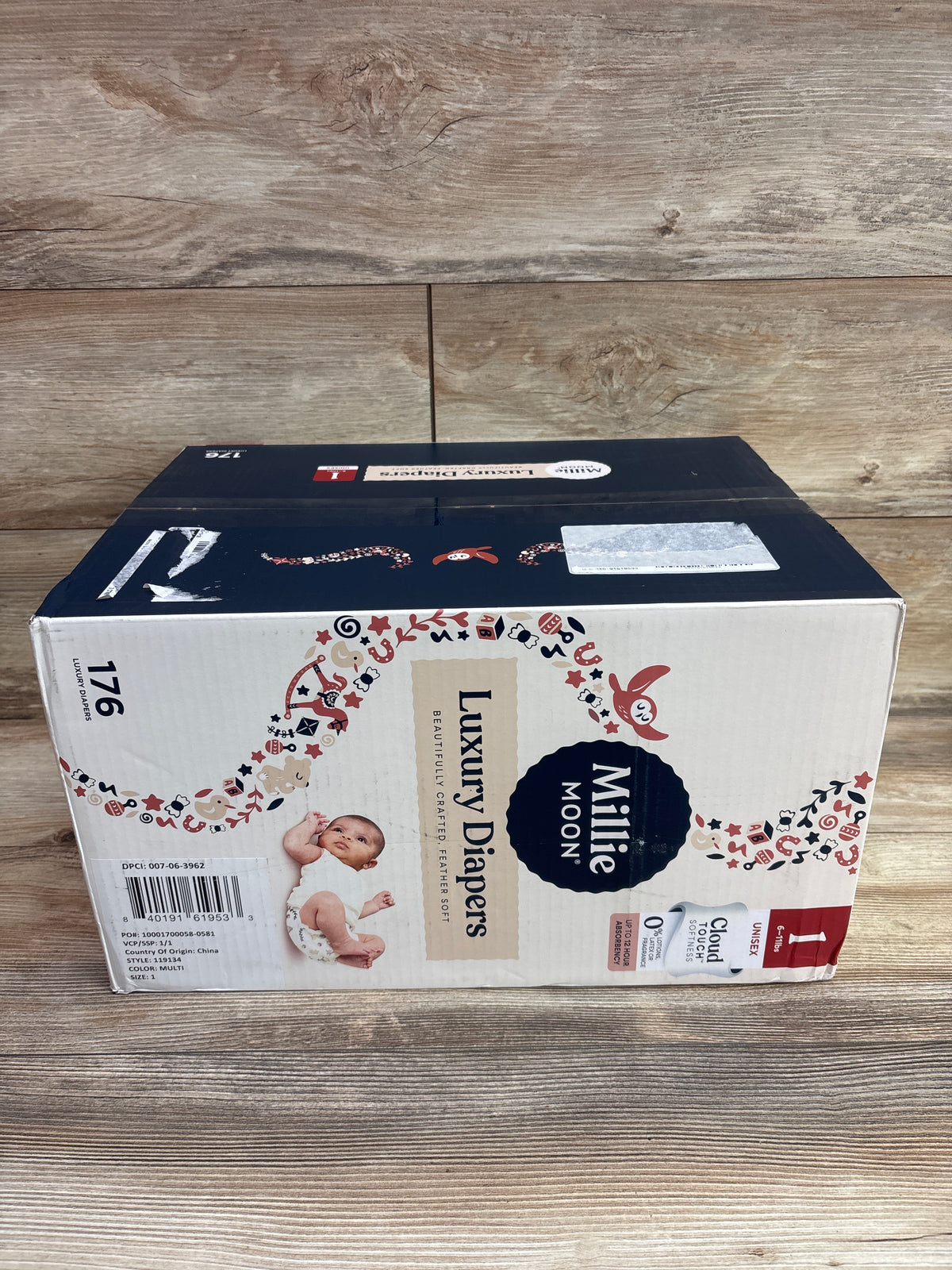 NEW Millie Moon Luxury Diapers Size 1 176ct