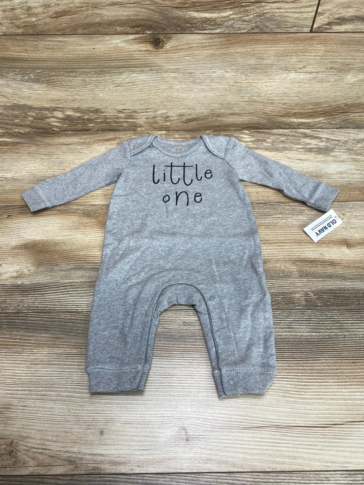 NEW Old Navy Organic Little One Coverall Grey sz 0-3m