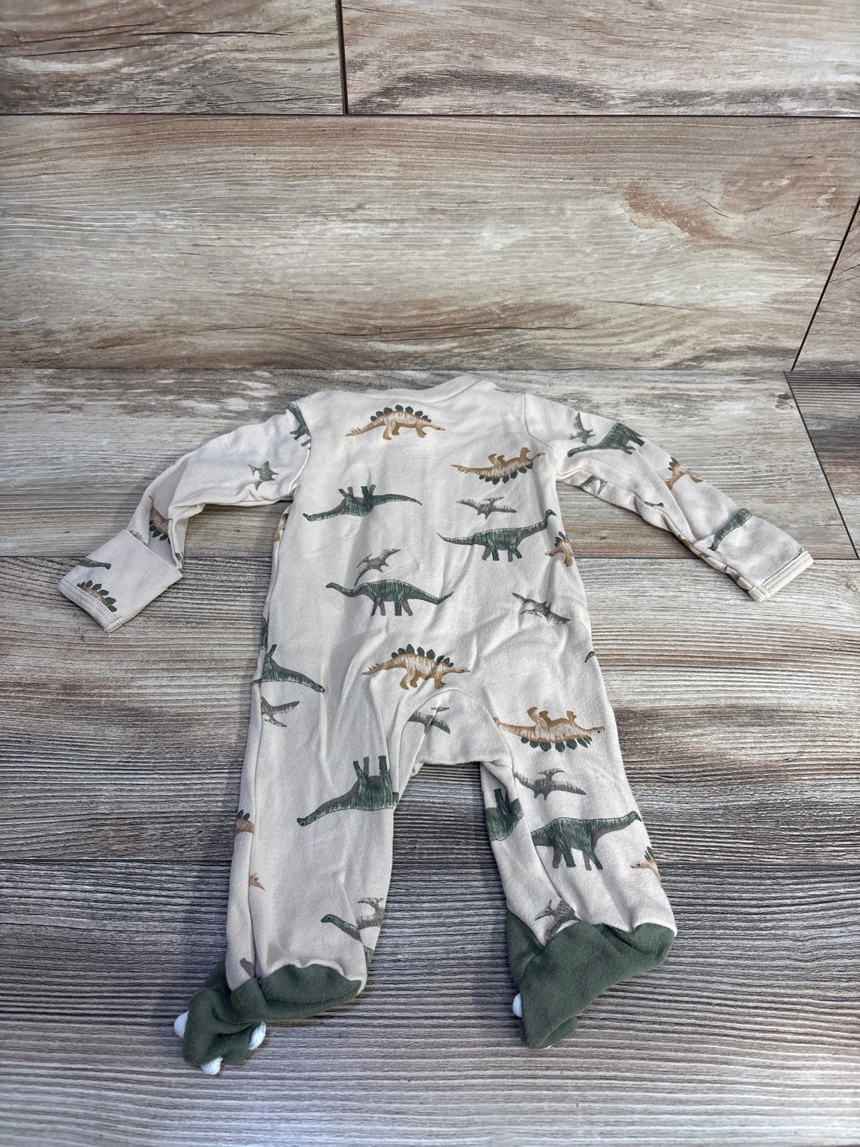 Carter's Dinosaur Sleeper Tan sz Newborn