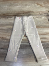 NEW Baby Gap Bear Pull On Cozy Lined Pants Beige sz 18-24m