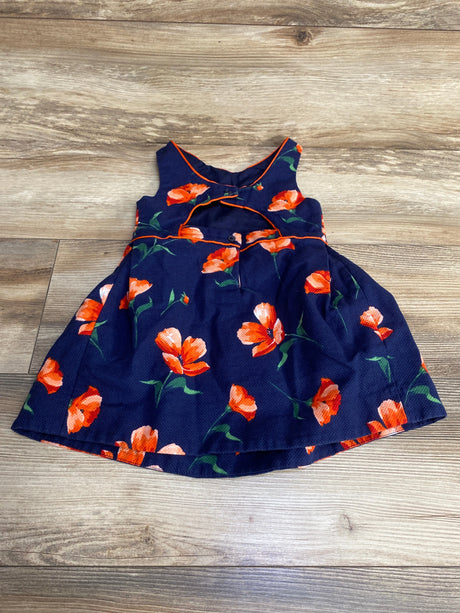Janie and Jack Floral Pique Dress Navy sz 2T - Me n Mommy To Be