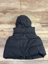 Zara Hooded Puffer Vest Black sz 2/3T