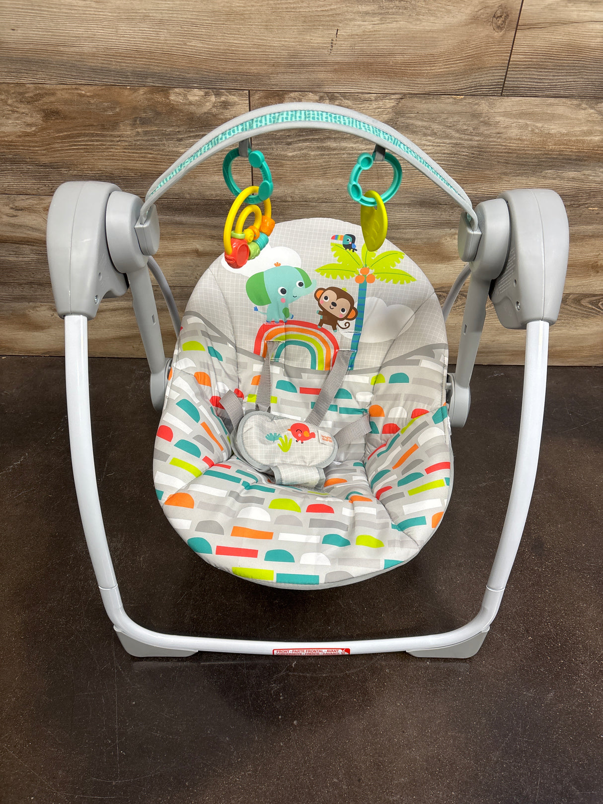 Bright Starts Playful Paradise Portable Compact Baby Swing