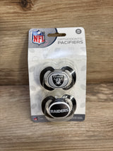 NEW Baby Fanatic 2pk Las Vegas Raiders NFL Officially Licensed Pacifiers