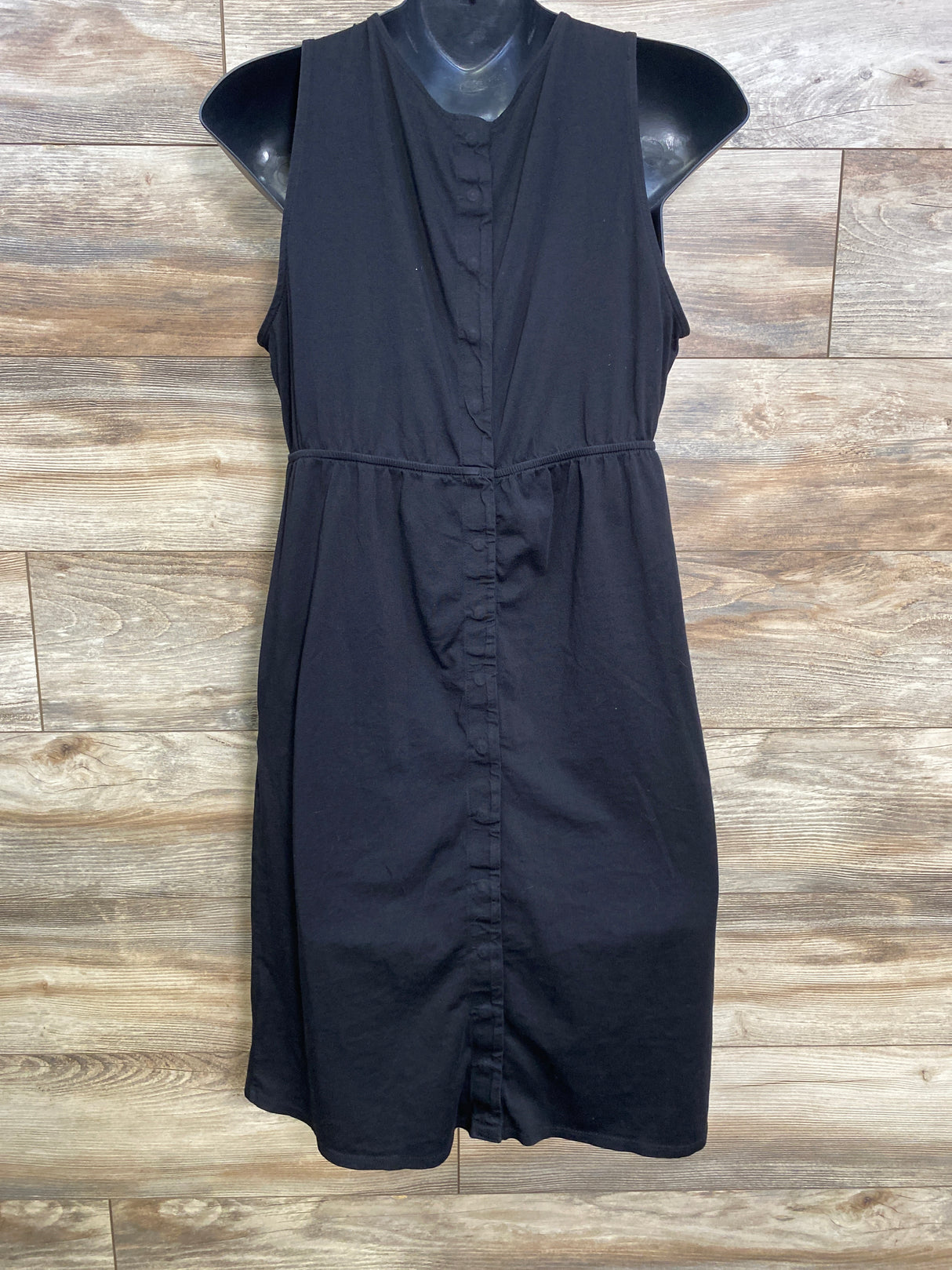 Motherhood Maternity 3 in 1 Labor Delivery and Nursing Gown Black sz Medium