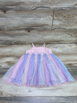 Rainbow Tulle Dress Pink sz 2T