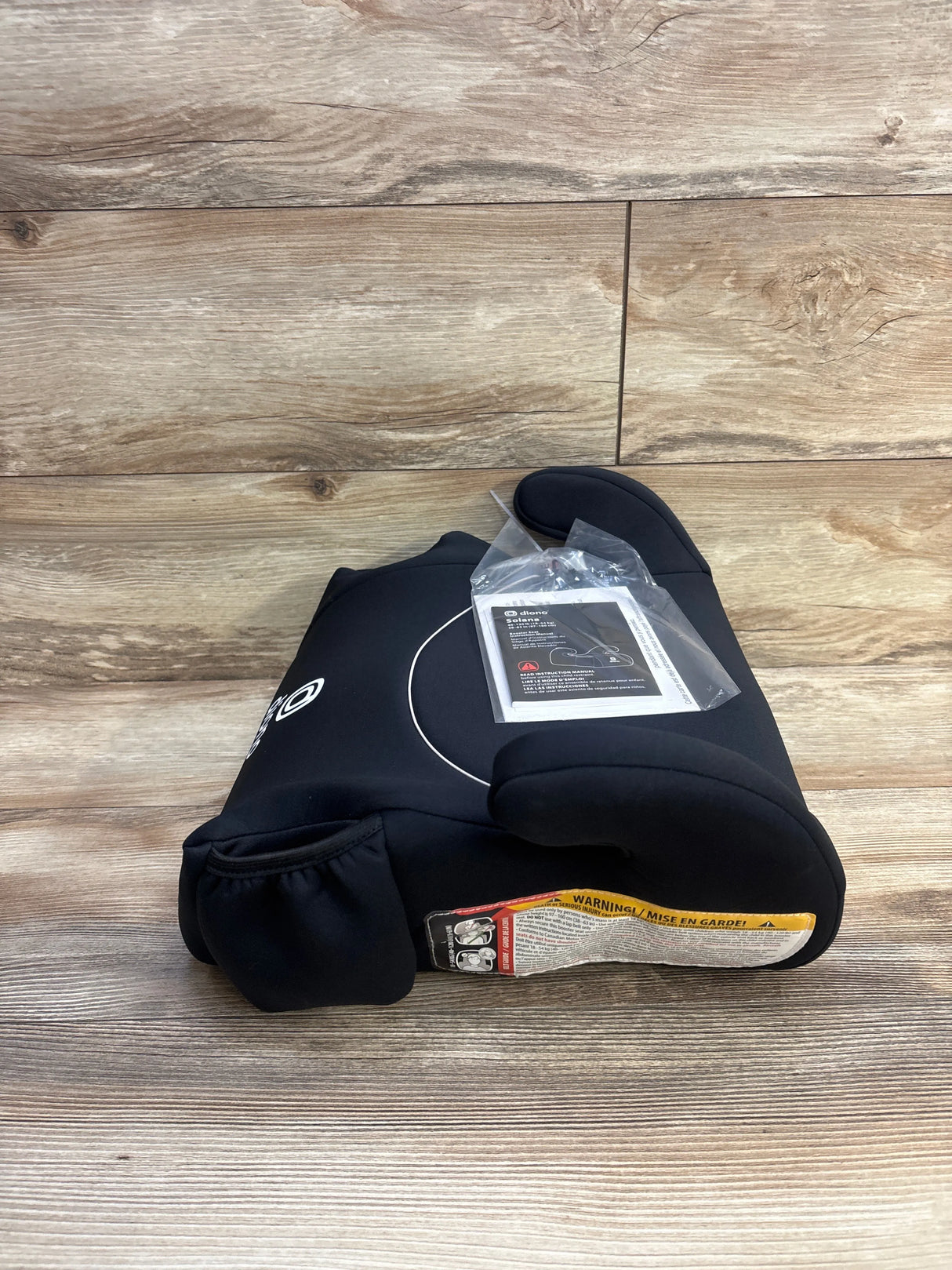 NEW Diono Solana Backless Booster Car Seat, Black 40-120lbs