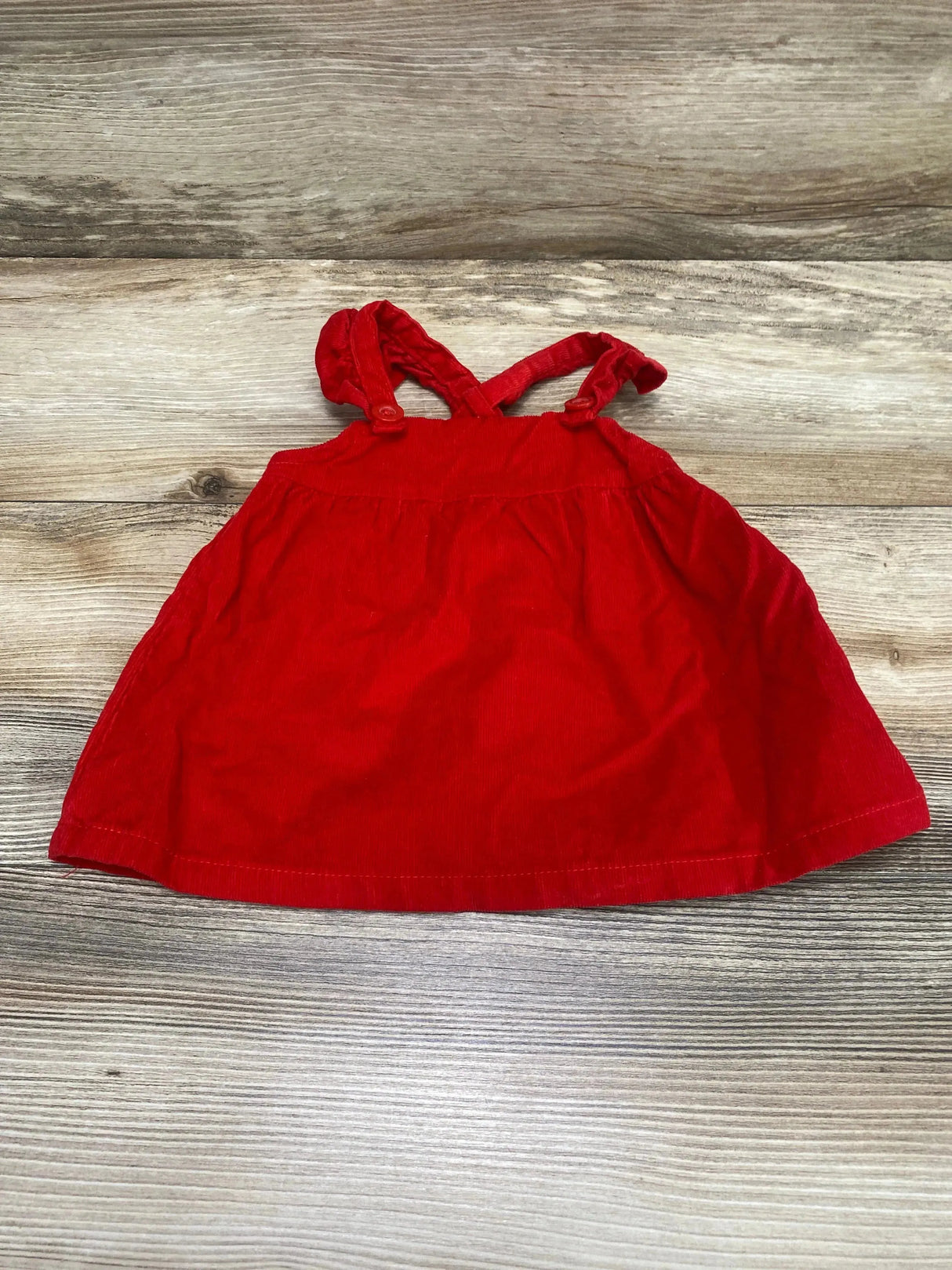 Cat & Jack Corduroy Jumper Dress Red sz 3-6m