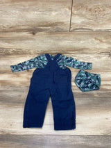 Tommy Bahama 3pc Camo Bodysuit & Overall Set Green sz 3-6m