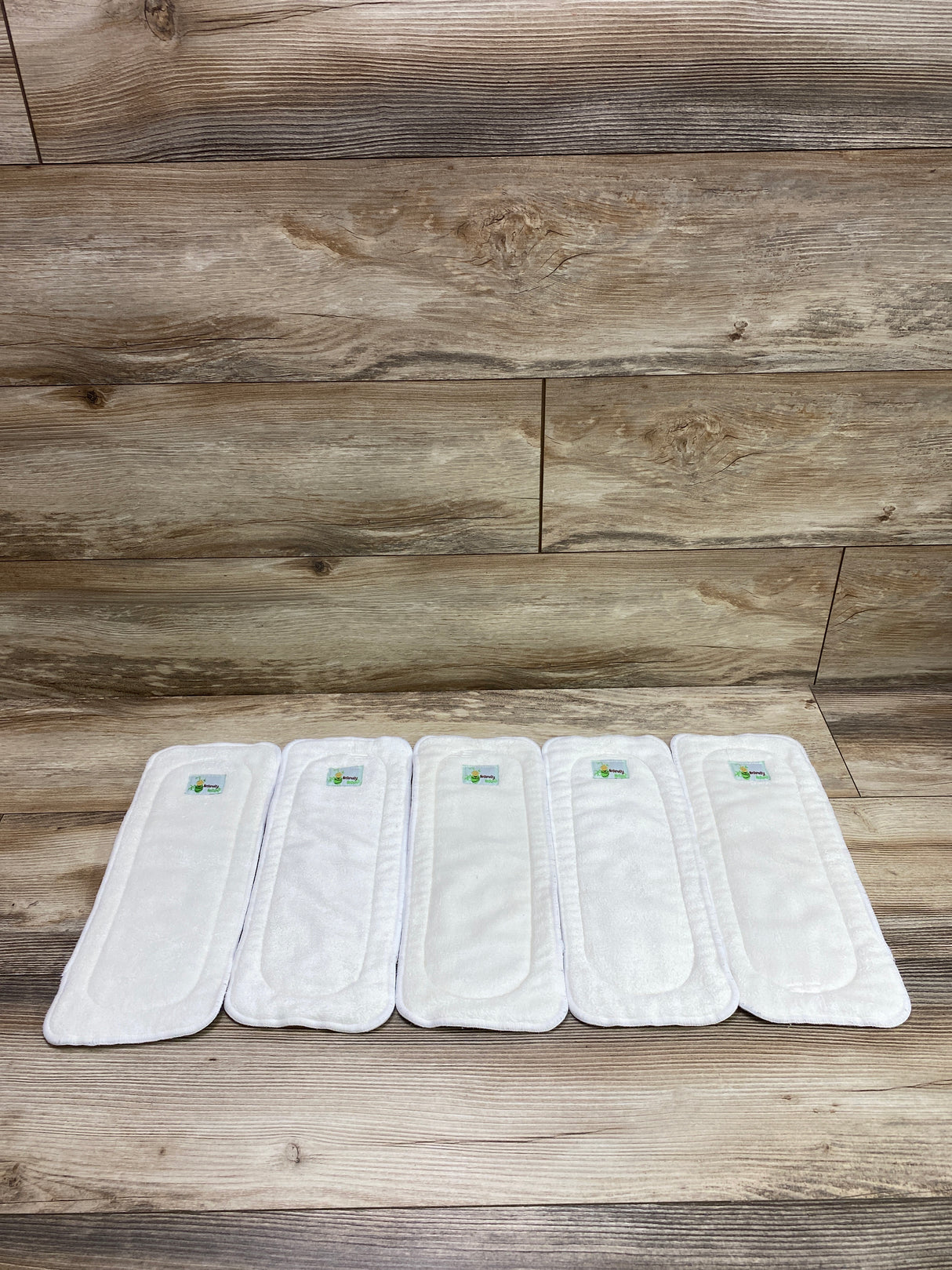 Naturally Nature Cloth Diaper Inserts Bamboo Reusable Liners 5Pk