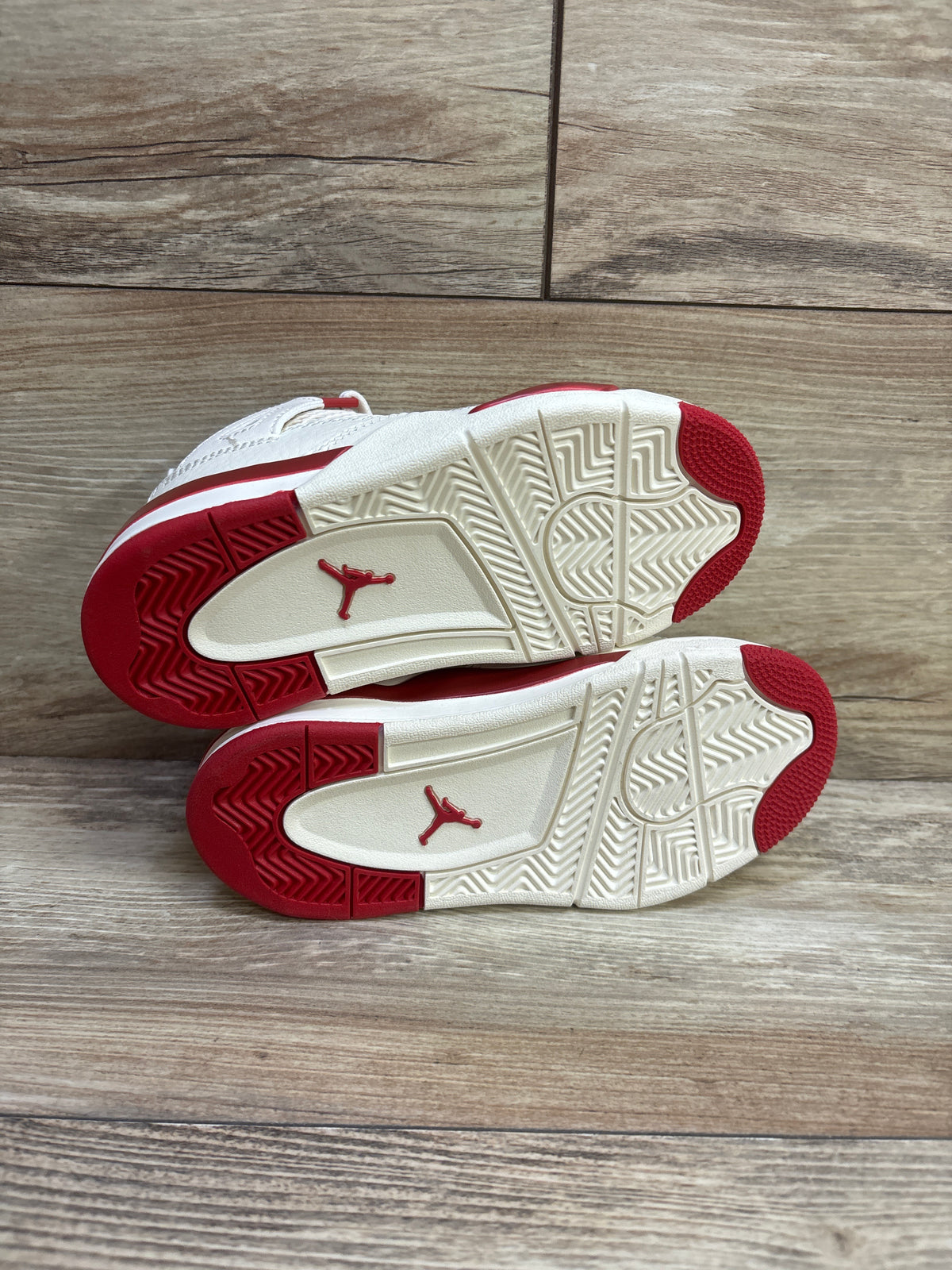 Air Jordan 4 Retro Sneakers Ivory/Sierra Red sz 11c