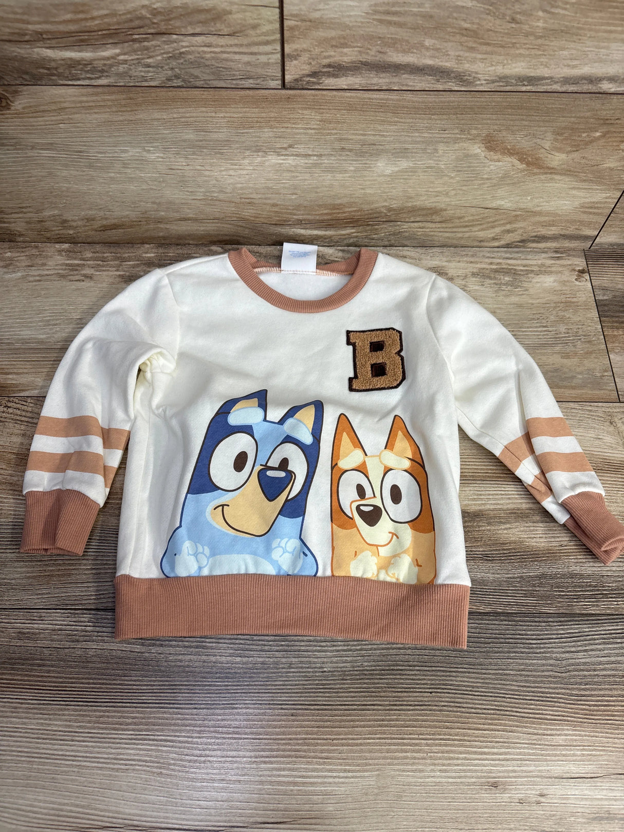 Bluey Textured Sweatshirt Cream sz 2T