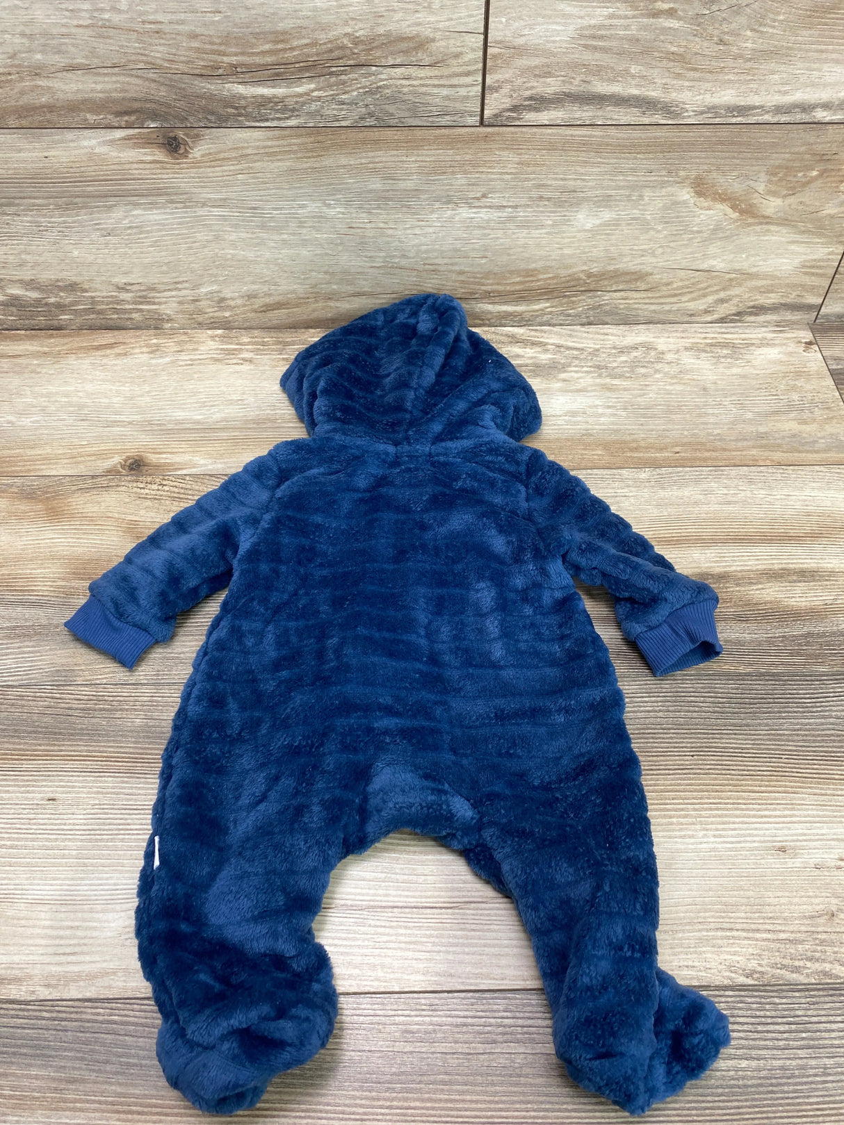 Tahari Hooded Plush Bunting Blue sz 0-3m