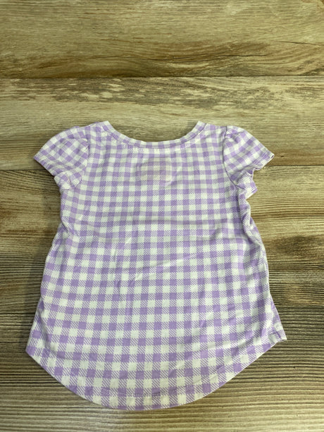 Cat & Jack Gingham Shirt Purple sz 18m - Me n Mommy To Be