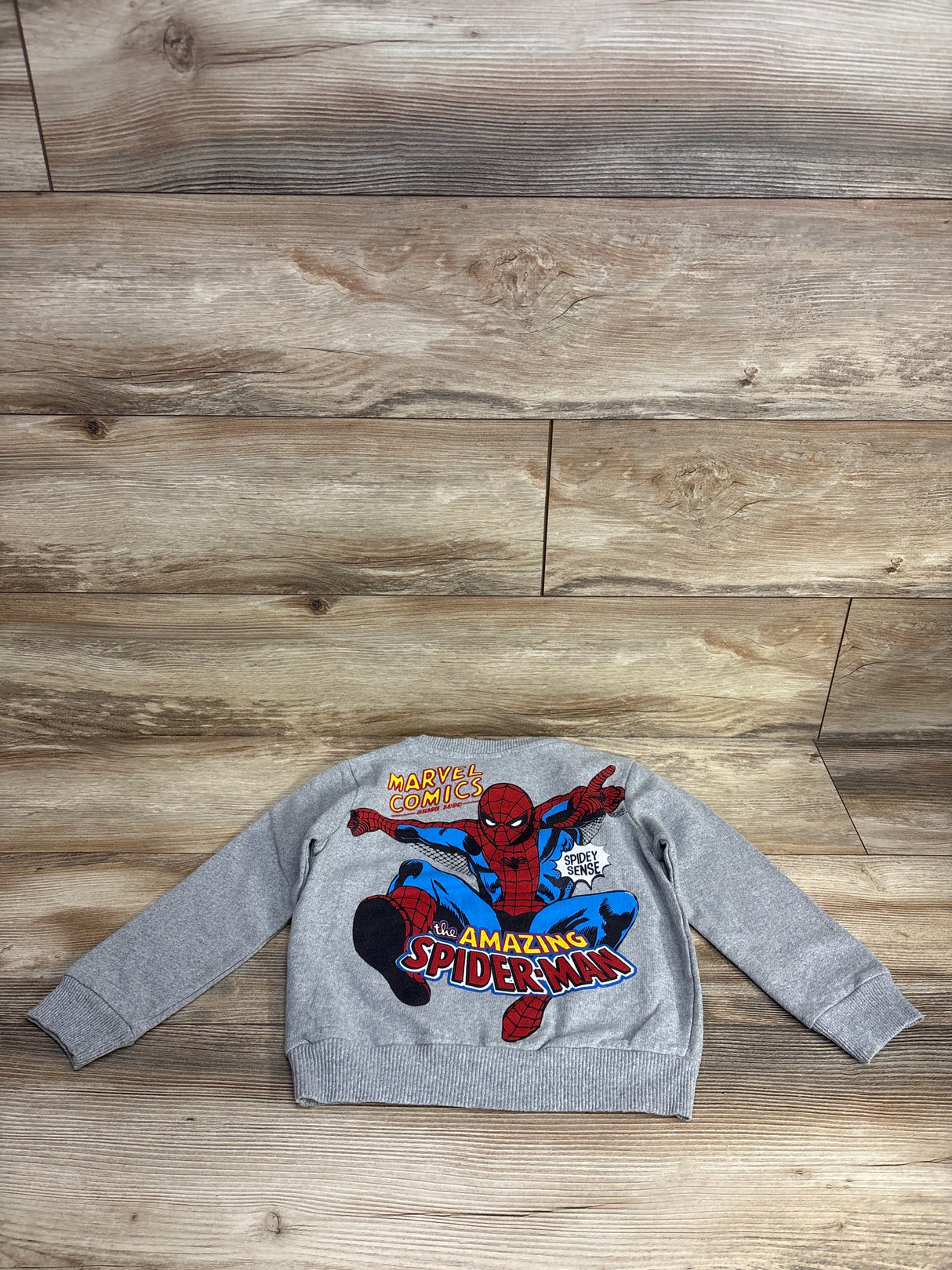 Marvel Spiderman Pull Over Sweater Grey sz 5T