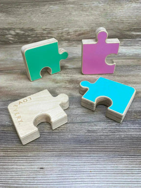 Lovevery Chunky Wooden Jigsaw Puzzle - Me n Mommy To Be