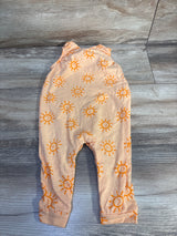 Cat & Jack Sun Print Sleeveless Jumpsuit Orange sz 6-9m