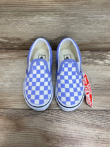 NEW Vans Classic Slip-On Checkerboard Lavender Shoes sz 10.5c