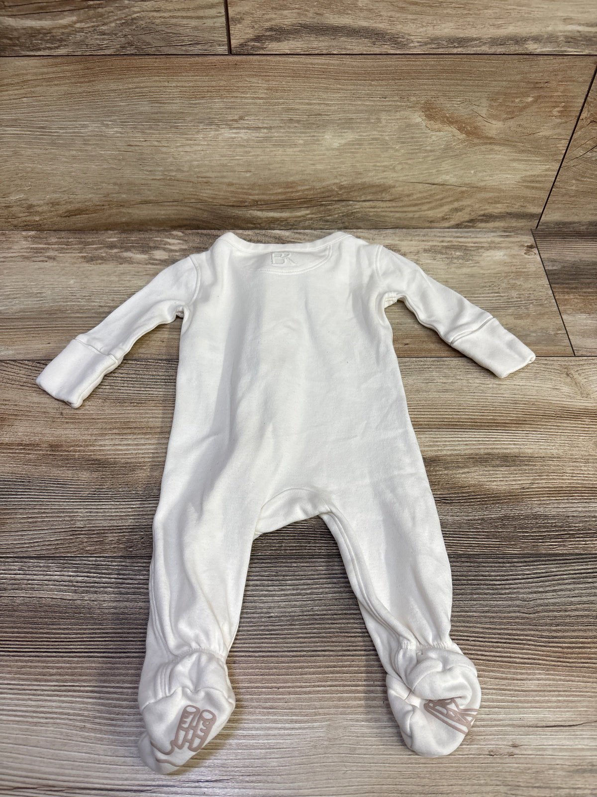 Banana Republic Pima Cotton Zebra Sleeper Ivory sz 0-3m