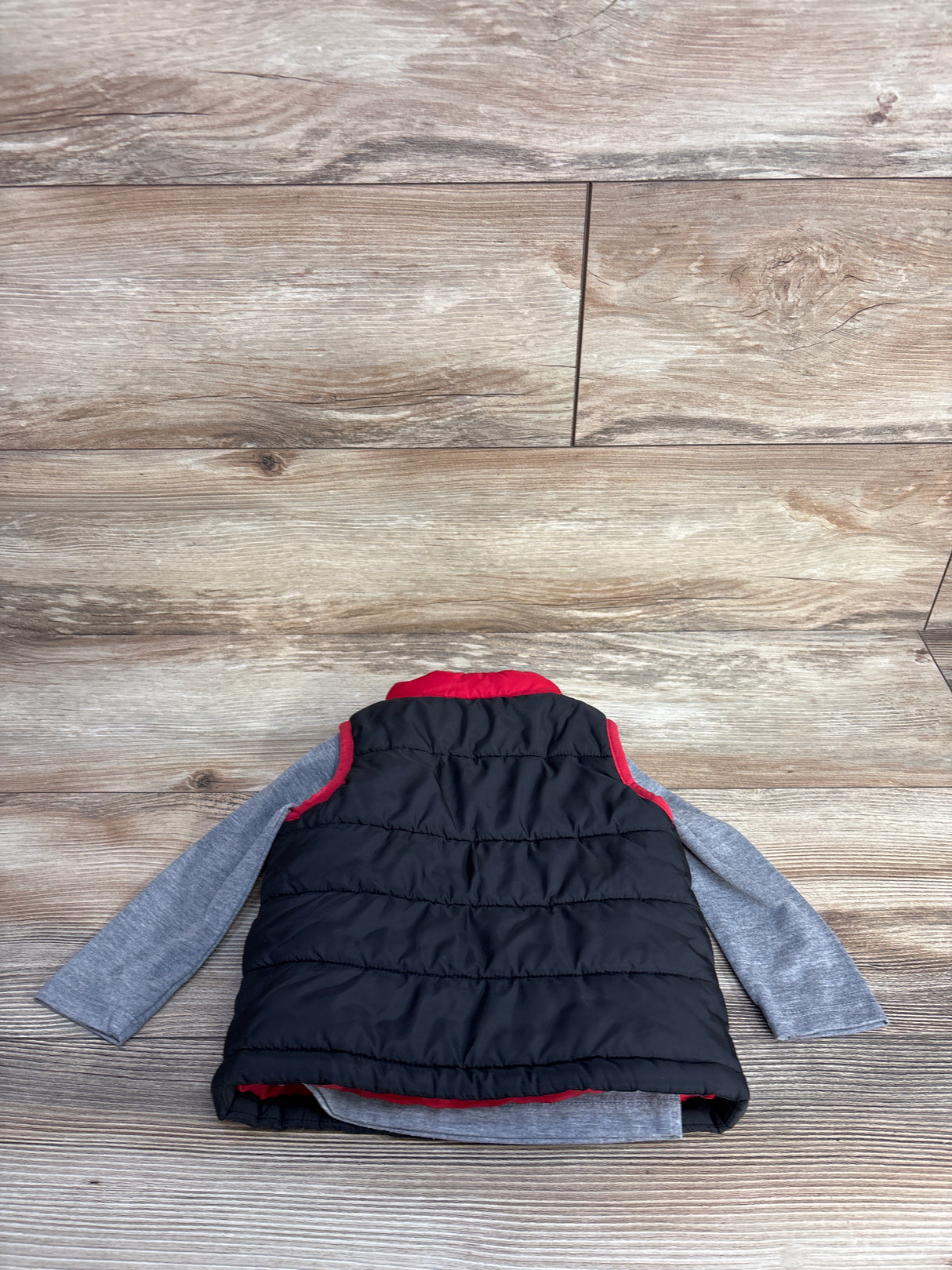 Air Jordan Long Sleeve Shirt & Puffer Vest 2pc Set Grey sz 9m