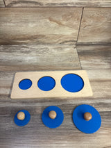 Wooden Peg Puzzle 3pc