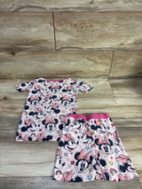 Little Sleepies x Disney Minnie Mouse 2pc Bamboo Pajama Set Pink sz 4T