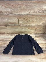 Children's Place Thermal Henley Shirt Grey sz 4T
