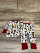 Little Snuggles x Harry Potter 2pc Bamboo Pajama Set White sz 2T