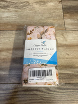 NEW Copper Pearl Bamboo Swaddle Blanket in Angelique 46x46''