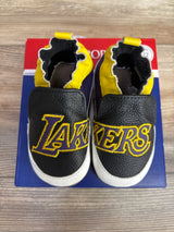NEW Robeez NBA Lakers Soft Sole Shoes Black sz 3/4c