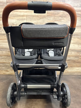 Contours Element Single to Double Stroller + Second Reversible Seat, Black