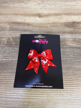 NEW Reindeer Hair Bow Red