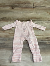 Cotton On Baby Organic Ribbed Sleeper Pink sz 3-6m