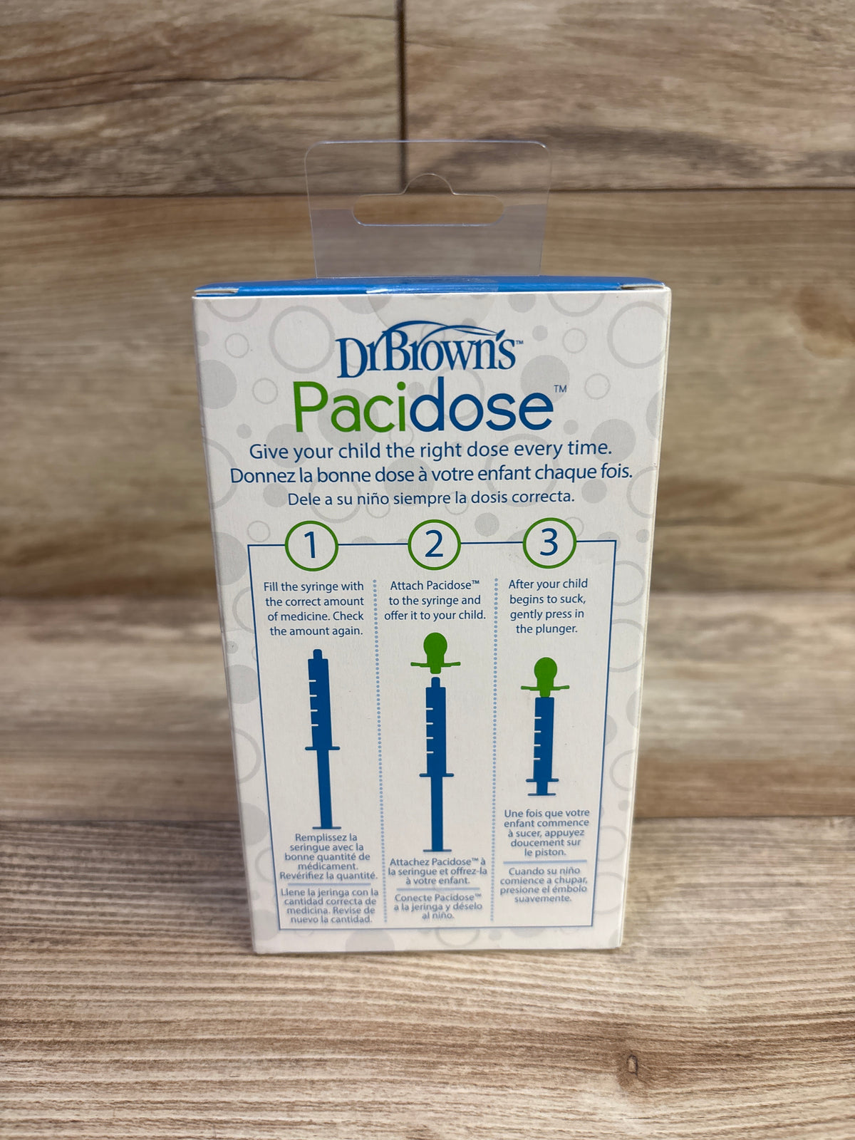 NEW Dr. Brown's Pacidose Liquid Medicine Dispenser with 2 Pacifier Bulbs