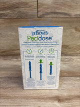 NEW Dr. Brown's Pacidose Liquid Medicine Dispenser with 2 Pacifier Bulbs