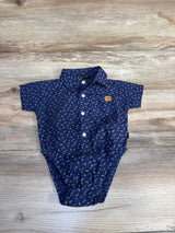 American Hawk Triangle Print Polo Bodysuit Navy sz 6-9m