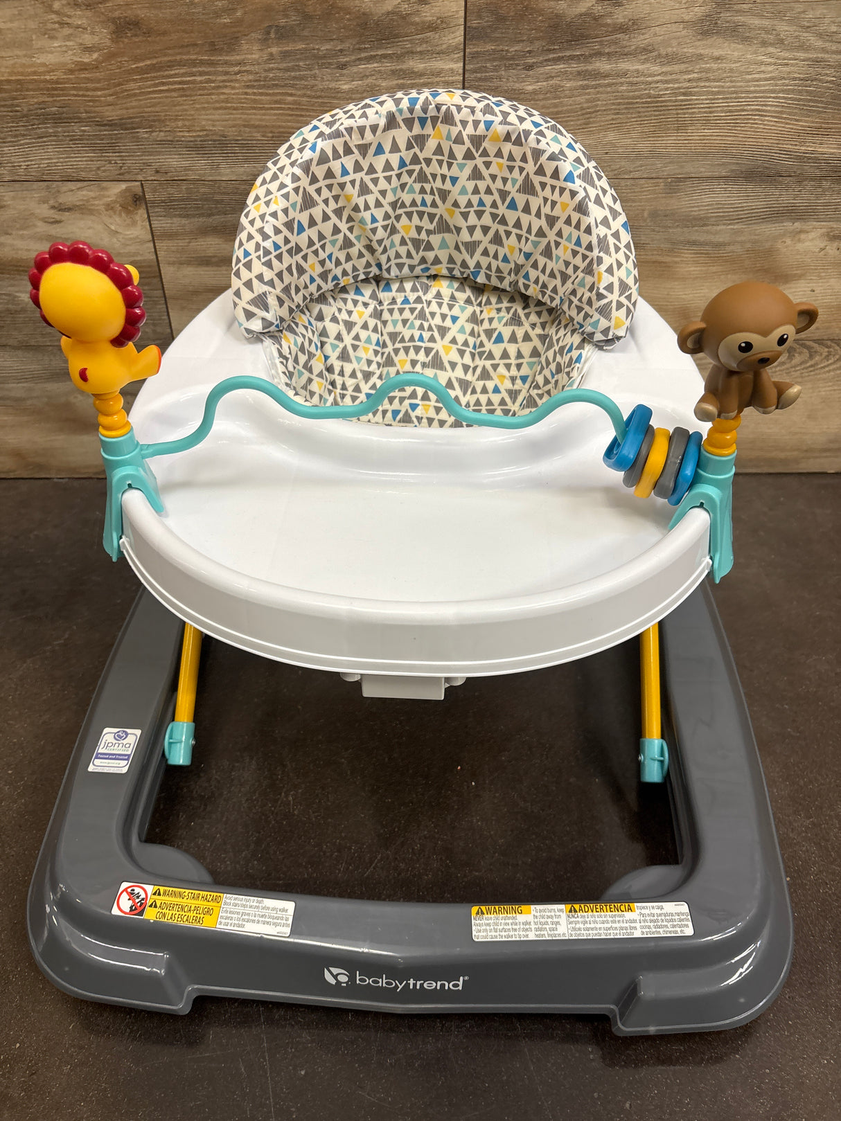 Baby Trend Smart Steps Trend 3.0 Activity Walker, Zoo-ometry White
